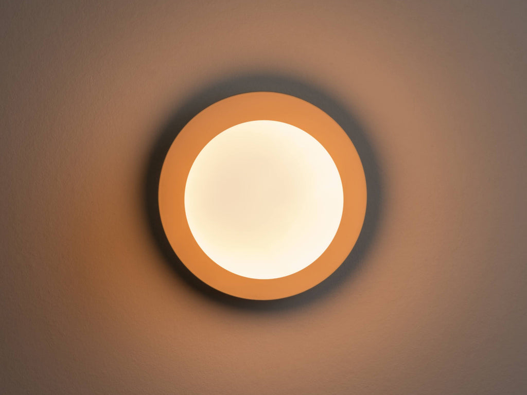 Sand Grey Opal Disk Wall Light - Miola