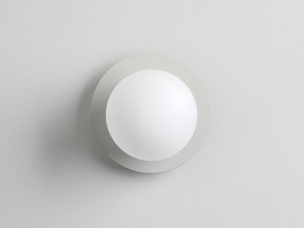 Sand Grey Opal Disk Wall Light - Miola