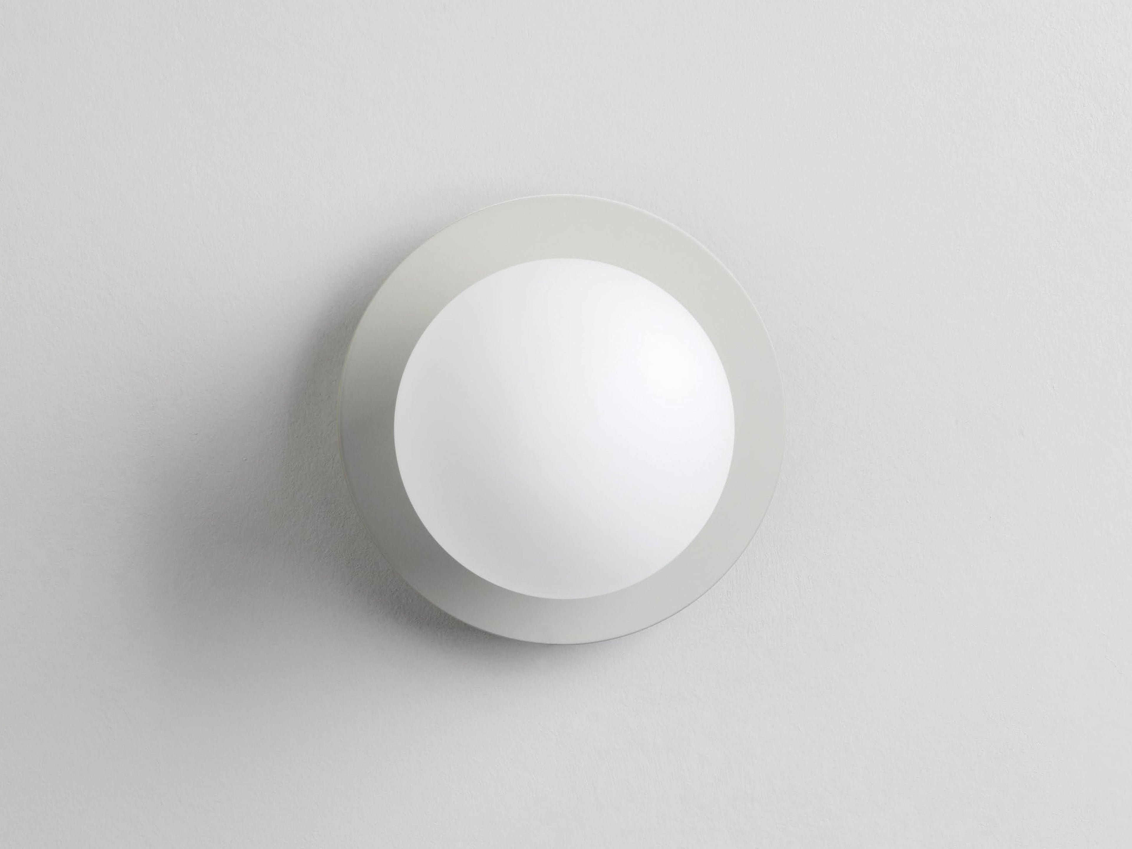 Sand Grey Opal Disk Wall Light - Miola