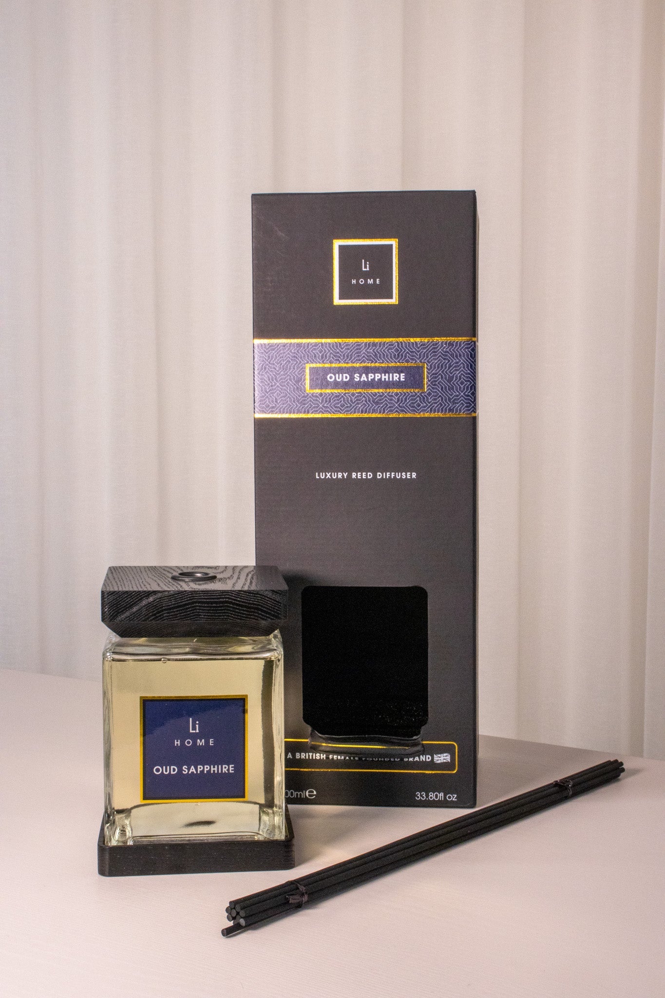 Luxury Square Diffuser - Oud Sapphire - Miola