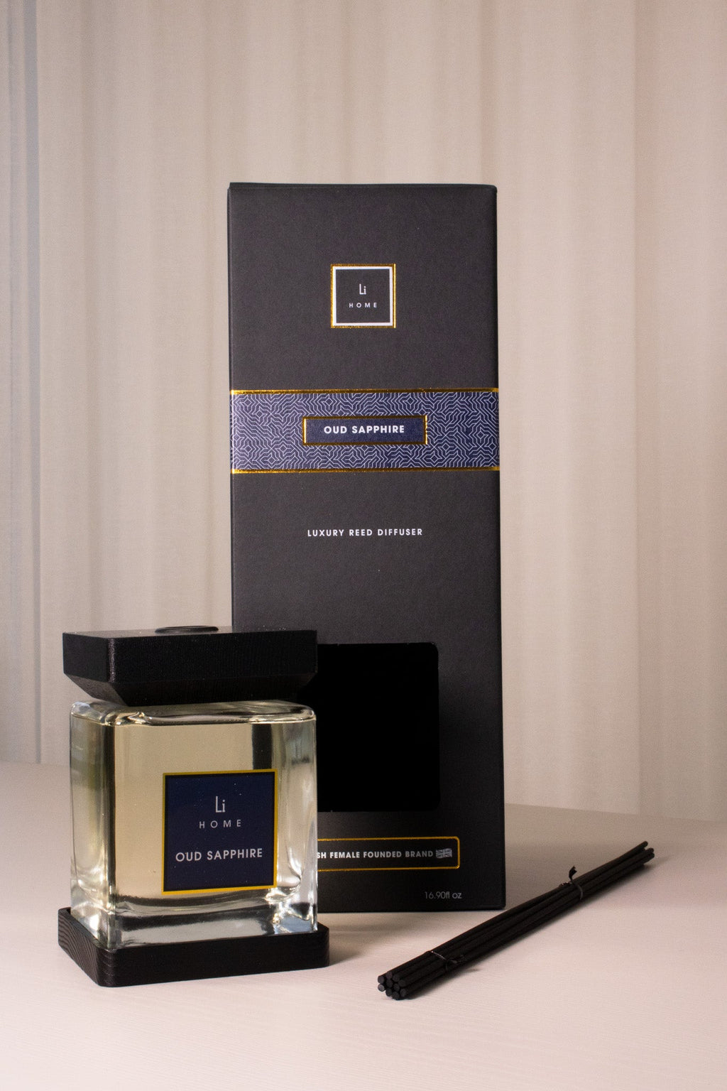 Luxury Square Diffuser - Oud Sapphire - Miola