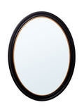 Oval Mirror - Black and Gold - Miola