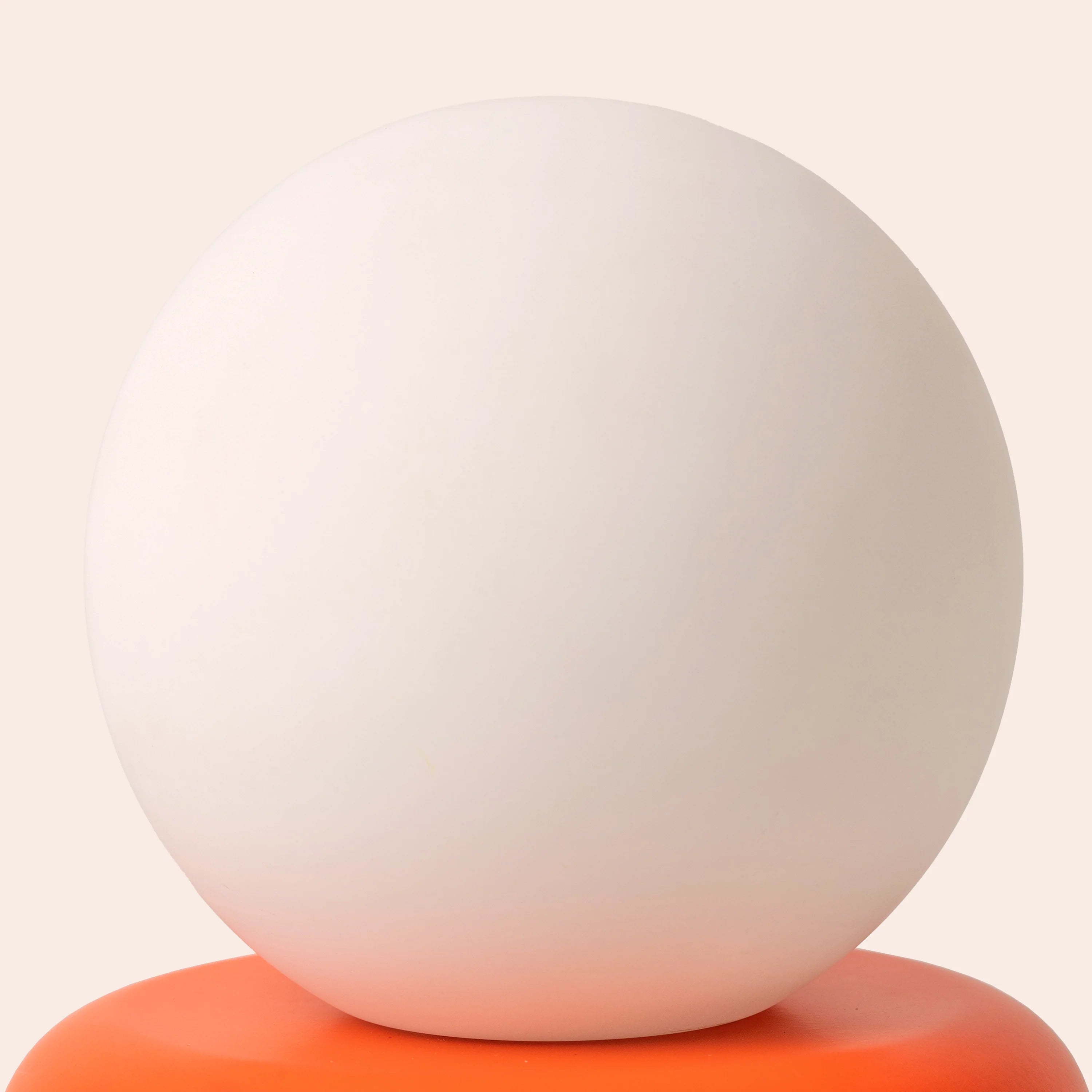Peel orange tube cordless table lamp - Miola