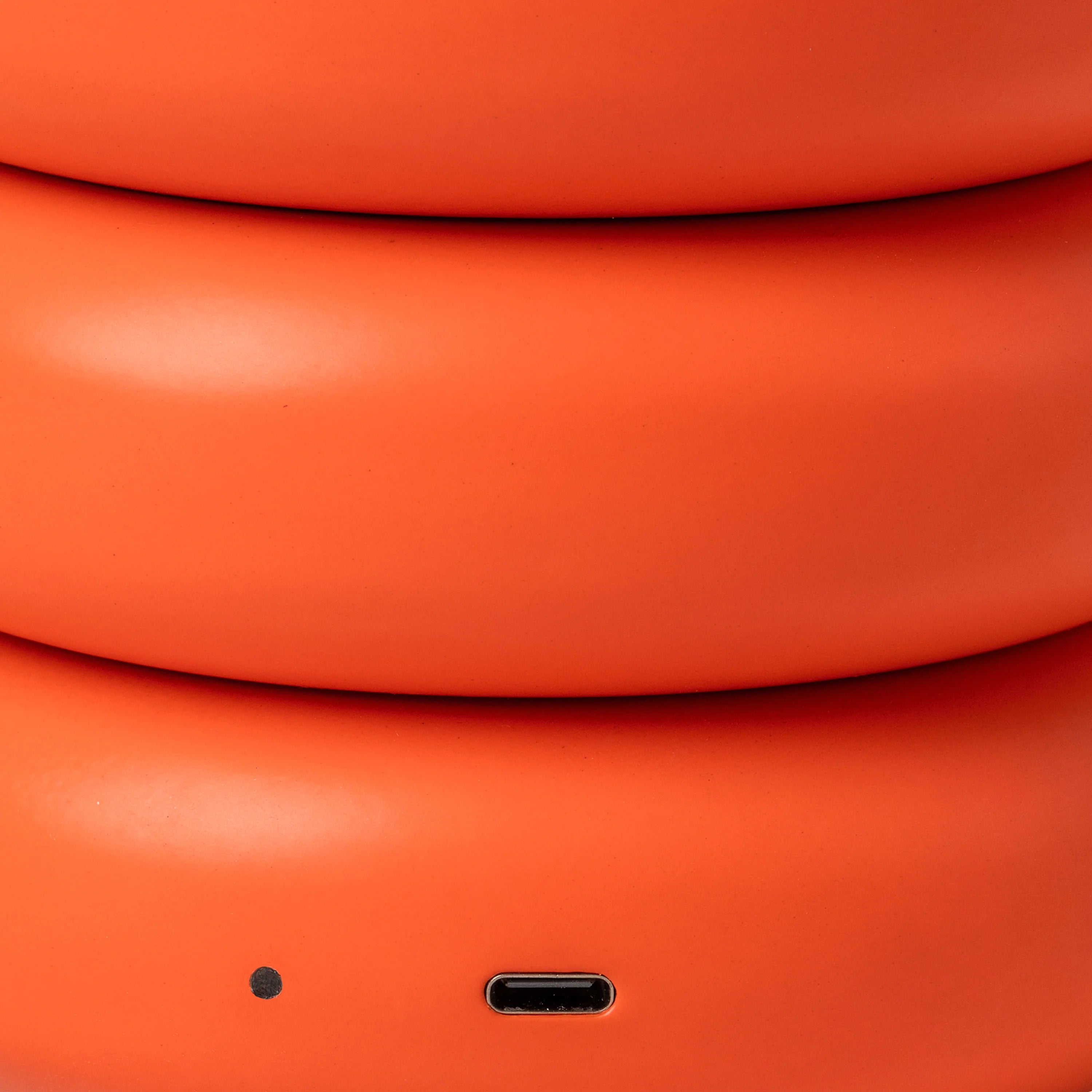 Peel orange tube cordless table lamp - Miola