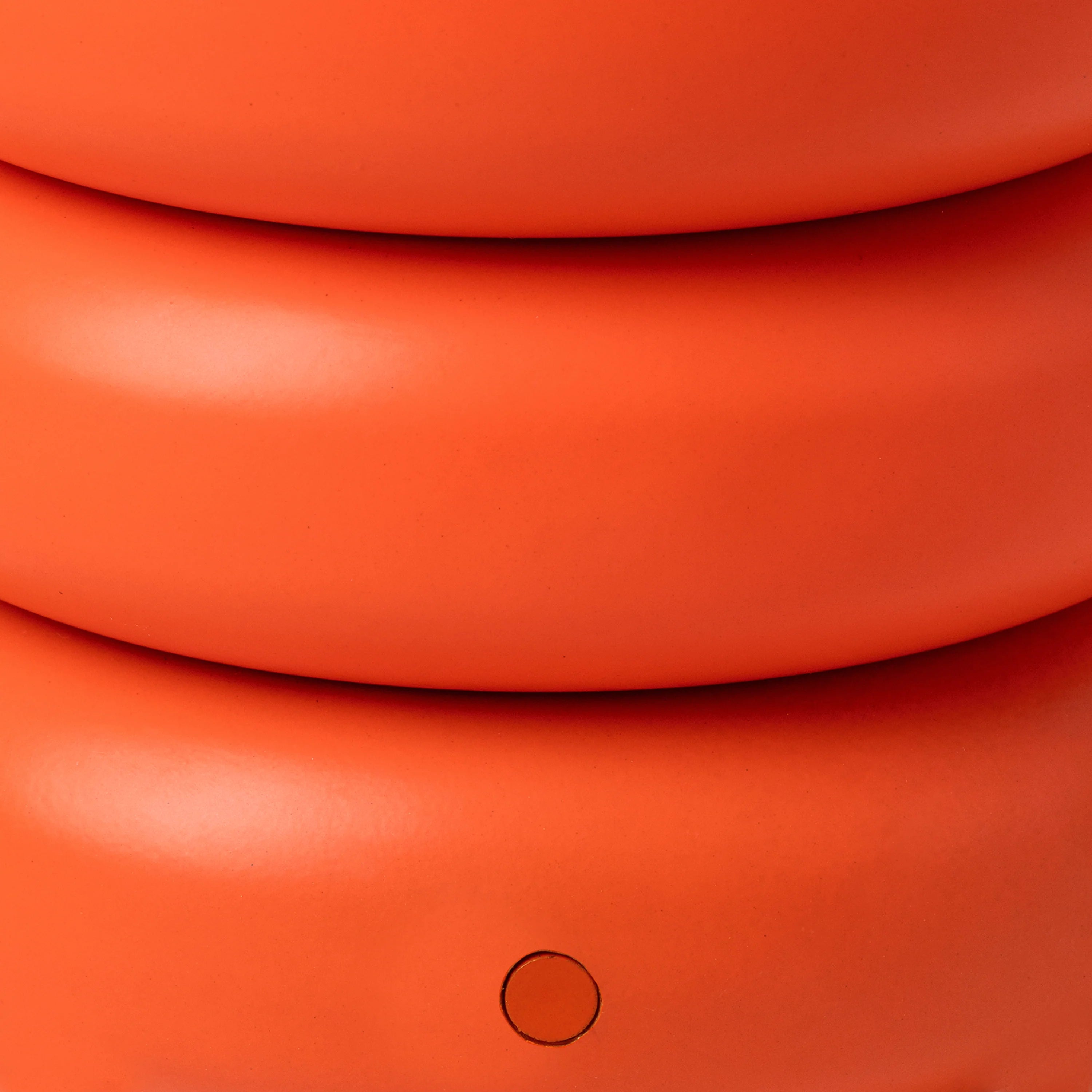 Peel orange tube cordless table lamp - Miola