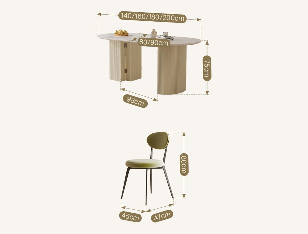 Pacheco Foldable Dining Table, Oval - Miola