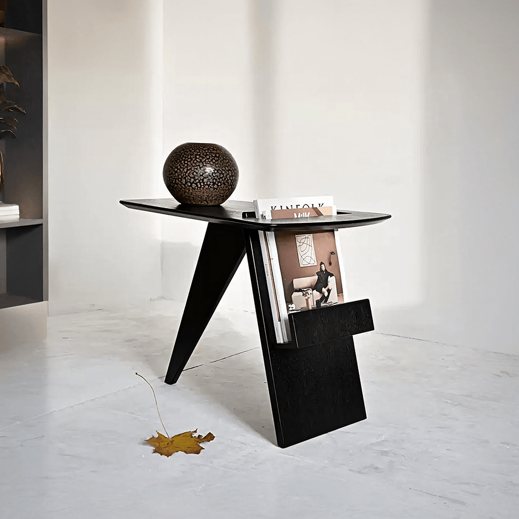 Pallas Side Table, With Magazine Rack - Miola