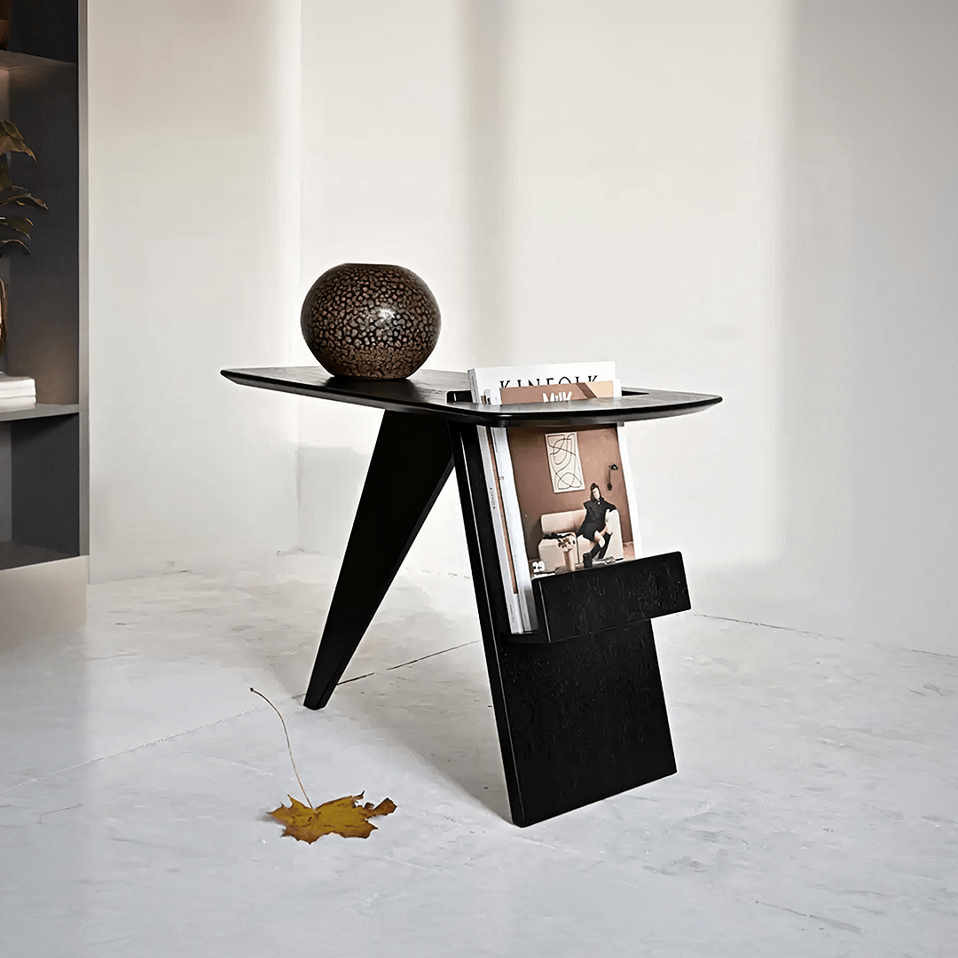 Pallas Side Table, With Magazine Rack - Miola