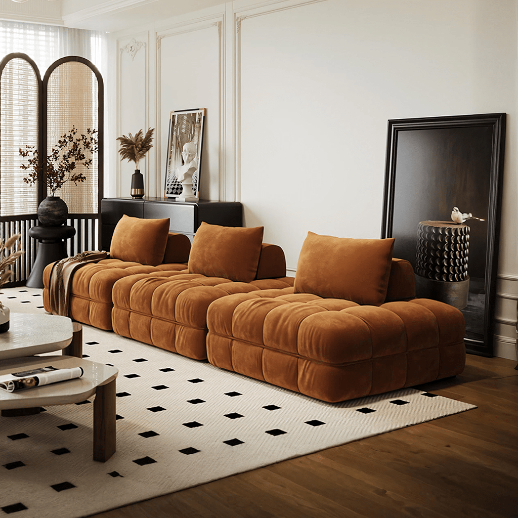 Paloma French Two Seater, Three Seater, Modular Sofa, Velvet - Miola
