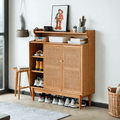 Pavia Shoe Storage, Rattan & Oak - Miola
