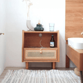 Pavia Side Table, Bedside Table, Oak - Miola