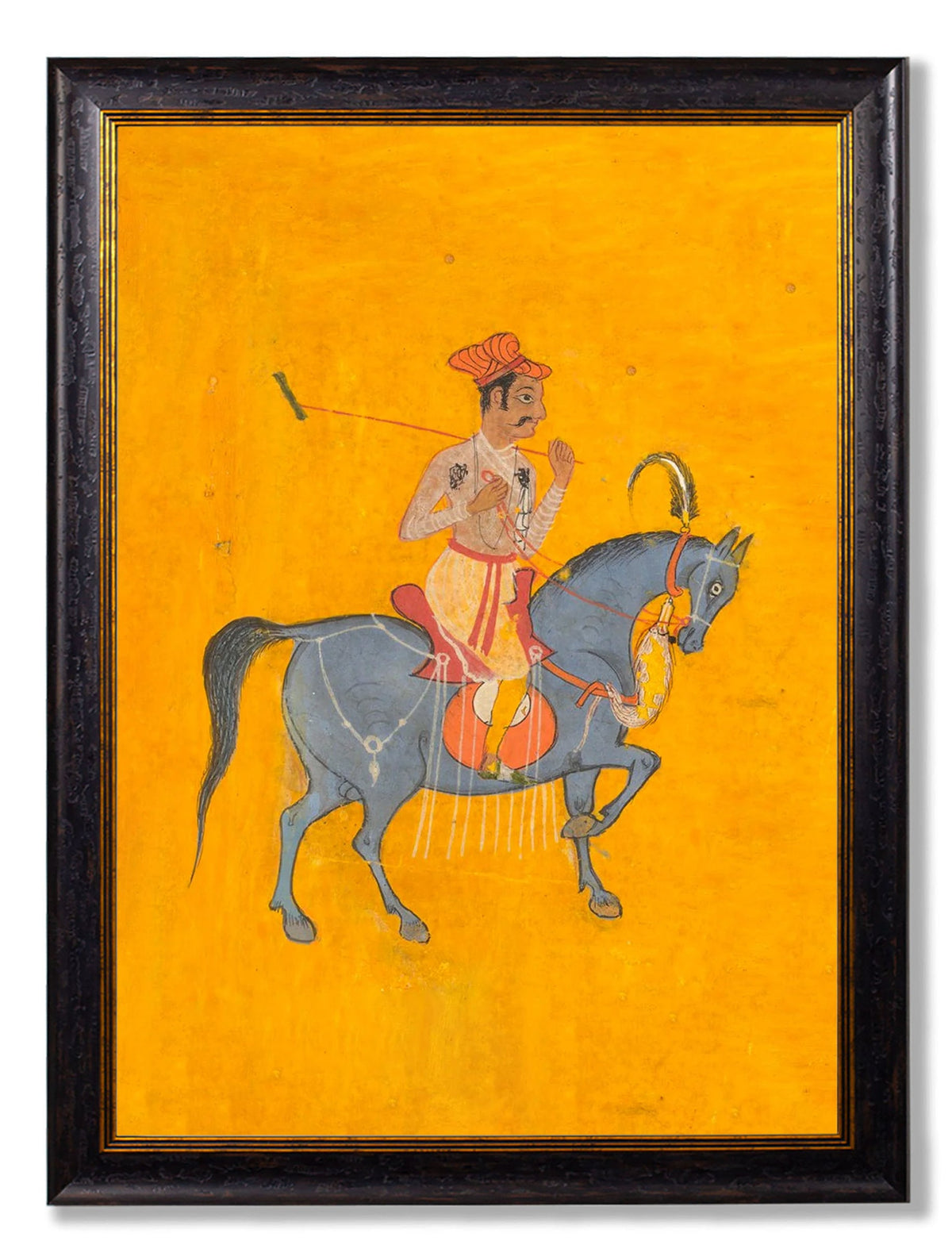 c.17th Century Indian Polo Players Triptych