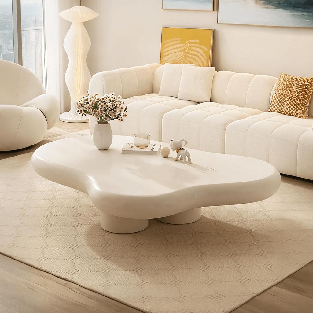 Quintus Coffee Table, Cream - Miola