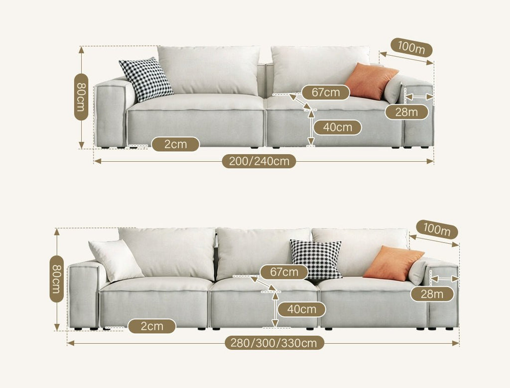 R67 Anselm Four Seater, Five Seater Sofa, Corner Sofa, Leathaire - Miola