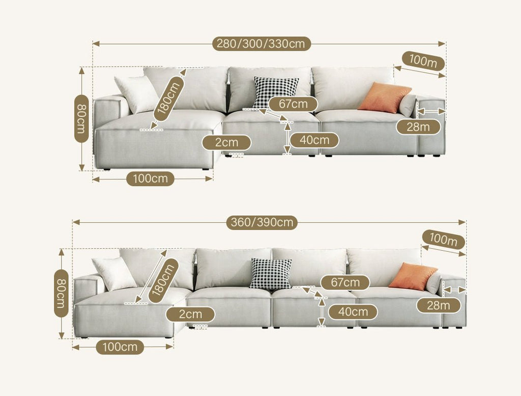 R67 Anselm Two Seater Sofa, Modular Sofa - Miola