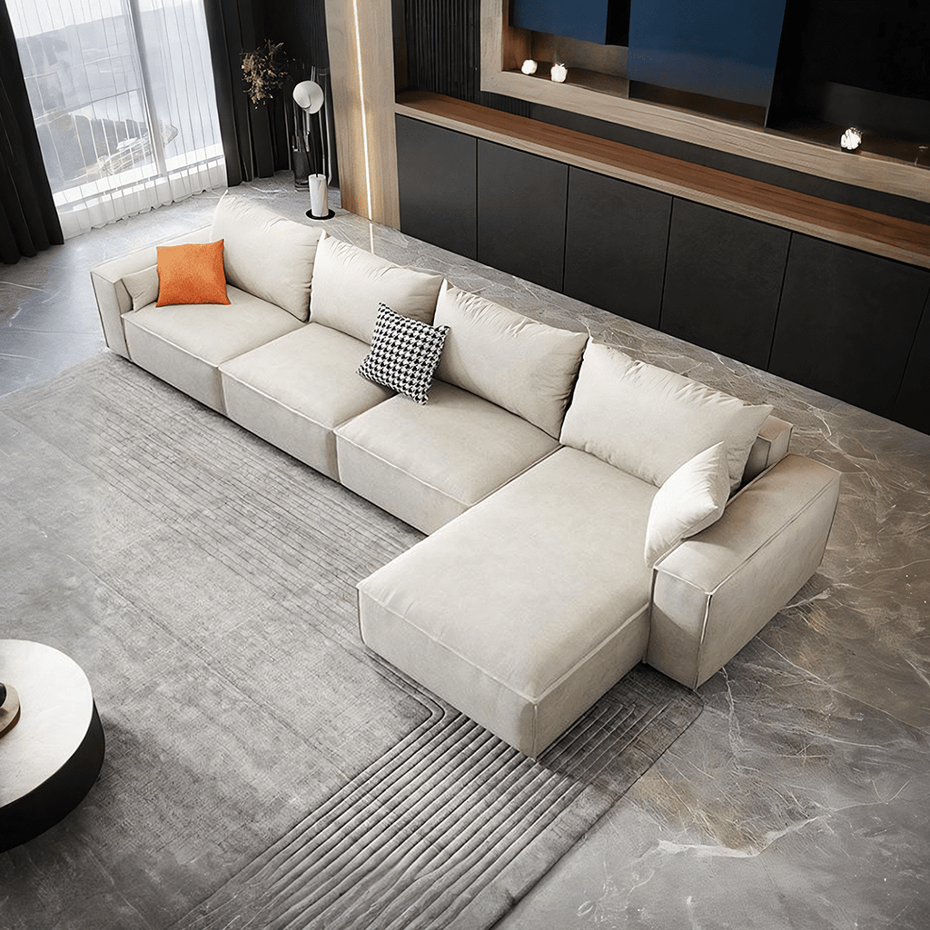 R67 Anselm Four Seater, Five Seater Sofa, Corner Sofa, Leathaire - Miola