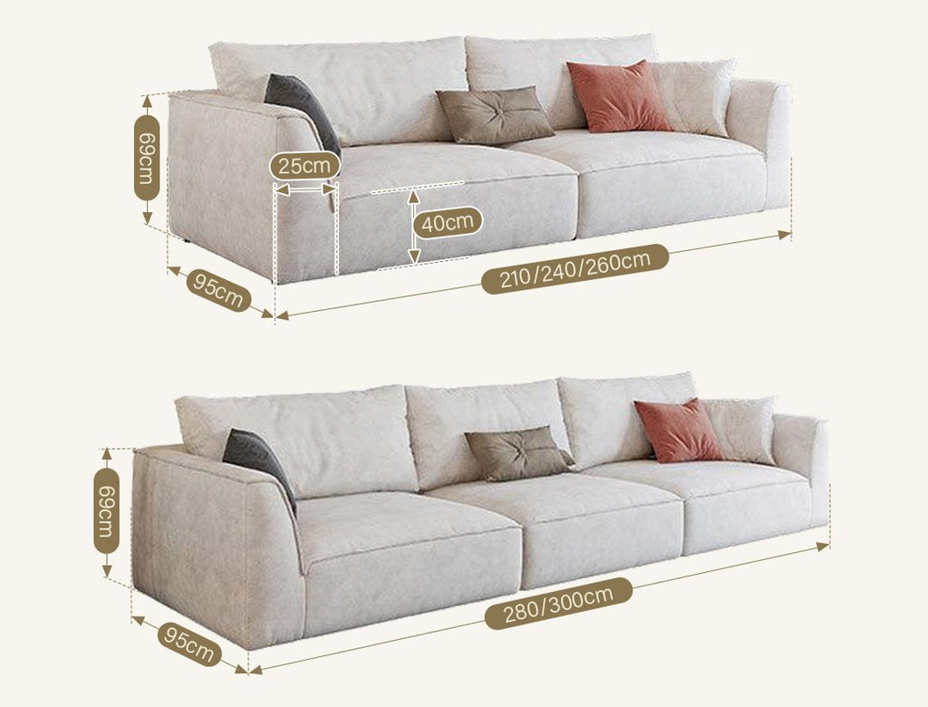 R77 Dexter Two Seater Corner Sofa, Leathaire - Miola