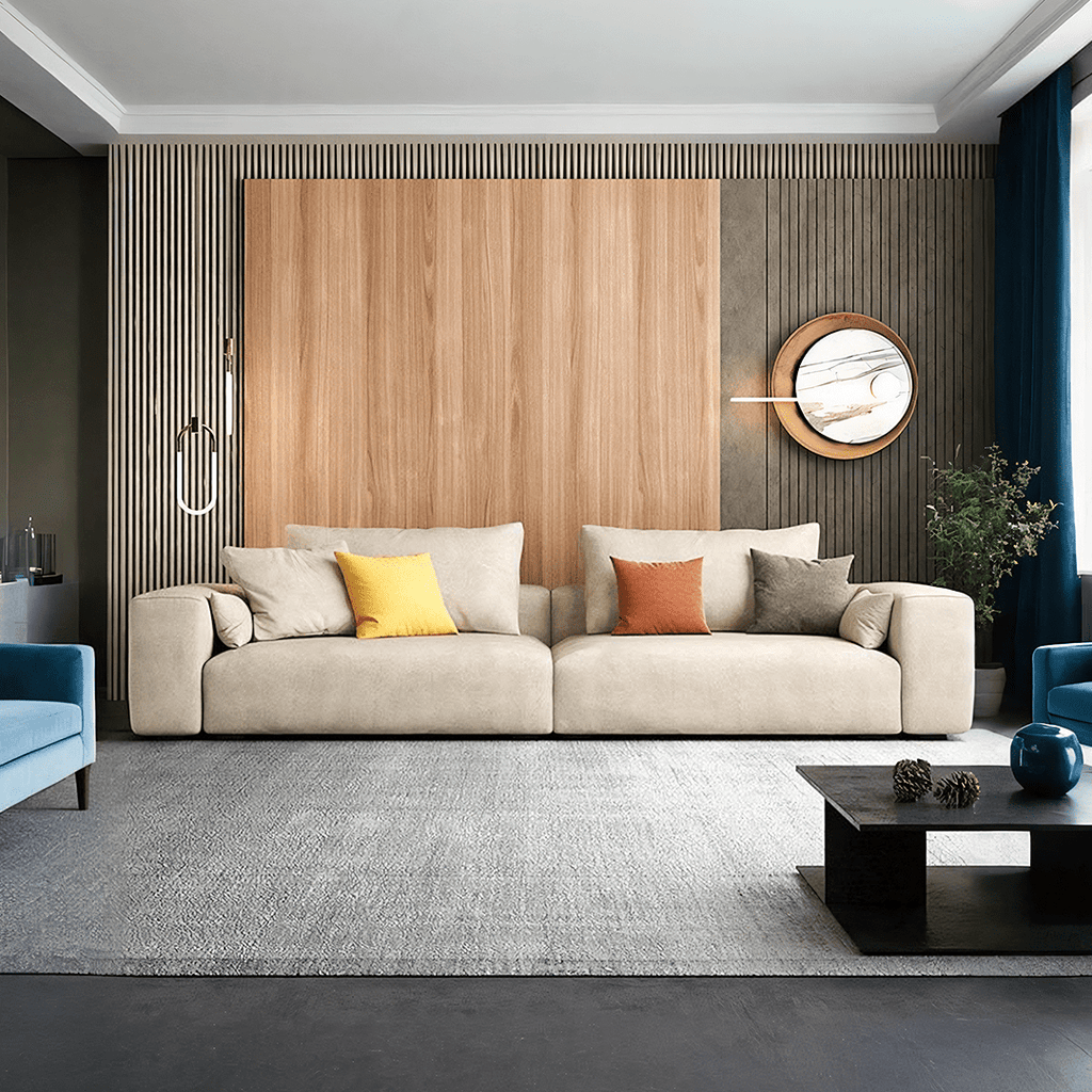 R87 Calvin Two Seater, Three Seater, Four Seater Sofa, Leathaire - Miola