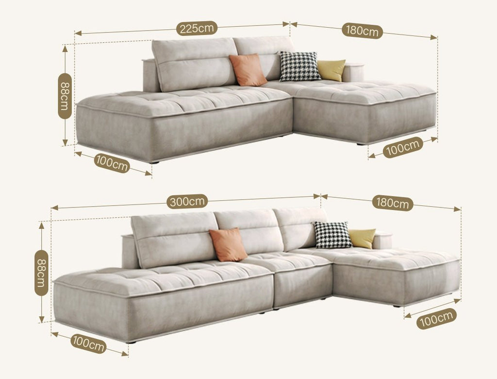 R97 Lou Two Seater, Three Seater, Four Seater, Five Seater Sofa, Corner Sofa, Leathaire - Miola