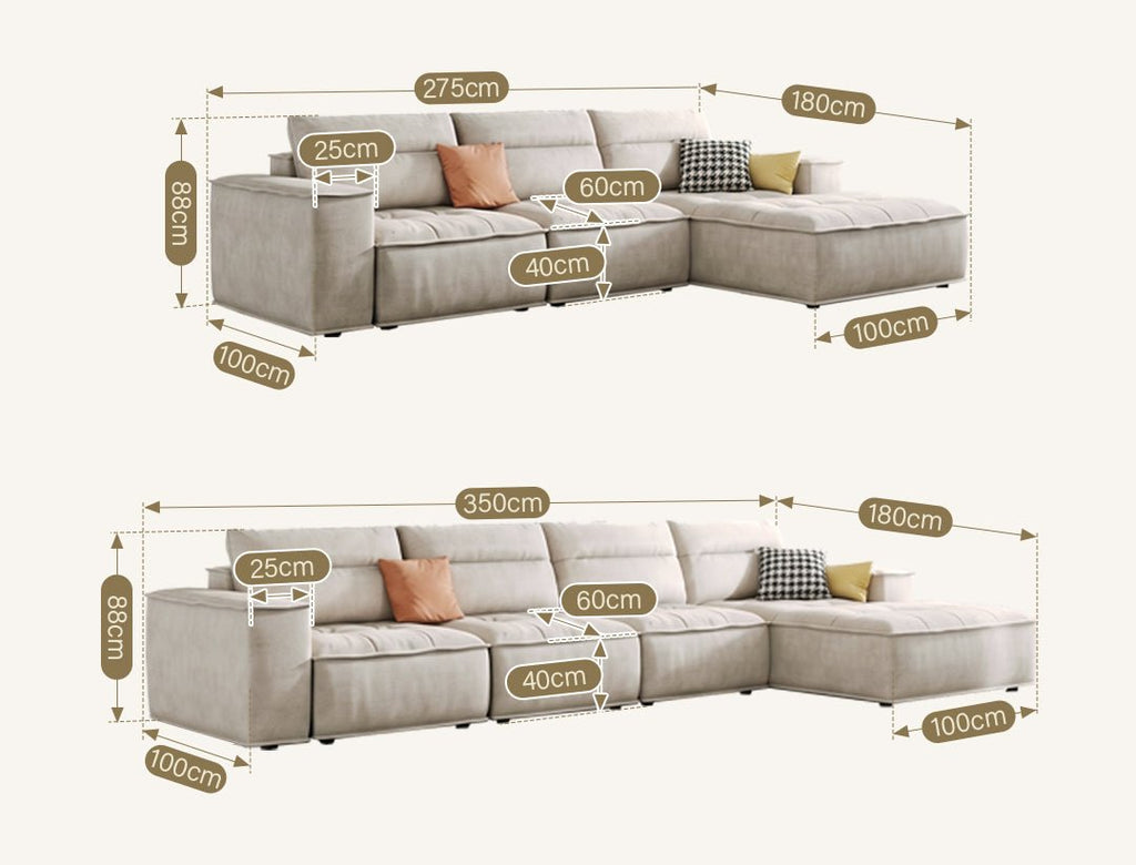 R97 Lou Two Seater, Three Seater, Four Seater, Five Seater Sofa, Corner Sofa, Leathaire - Miola