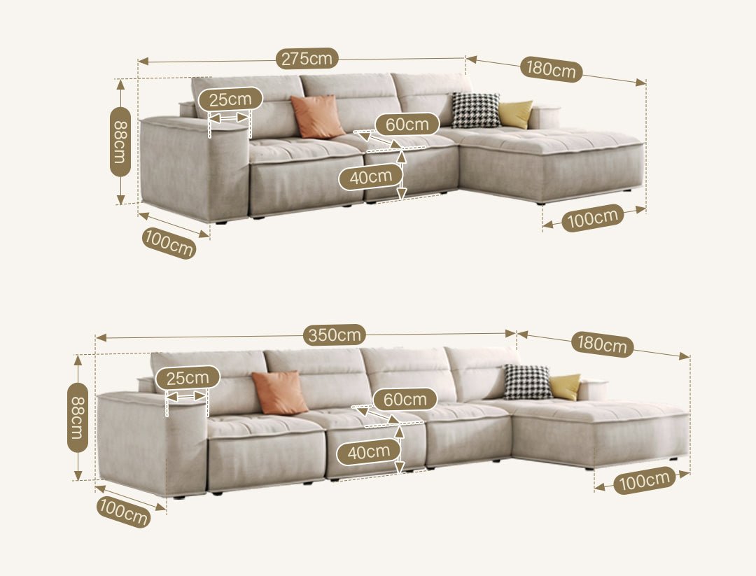 R97 Lou Two Seater, Three Seater, Four Seater, Five Seater Sofa, Corner Sofa, Leathaire - Miola