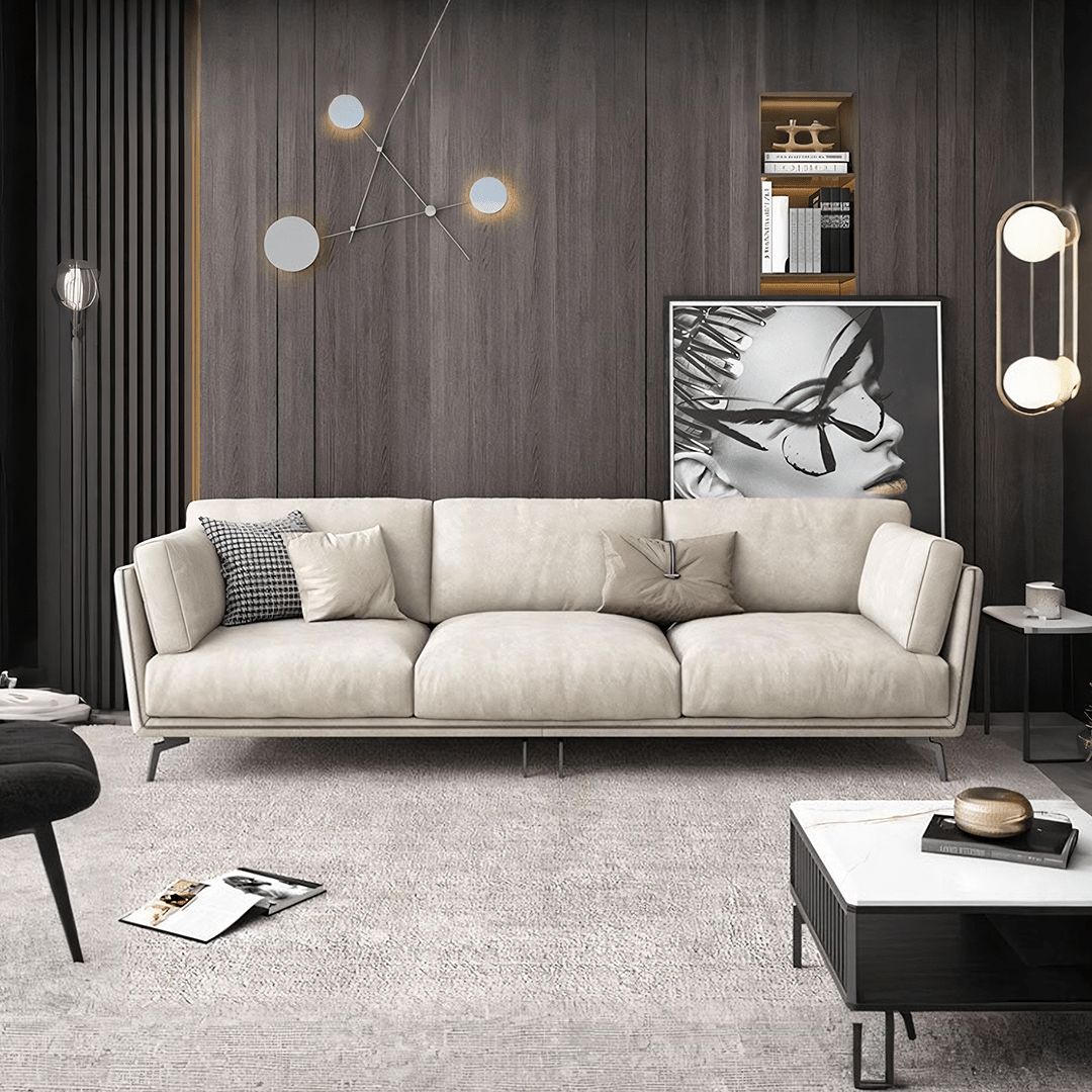 Reynold Two Seater Sofa, Leatheraire - Miola