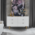 Rutland Sideboard, Gold & White - Miola