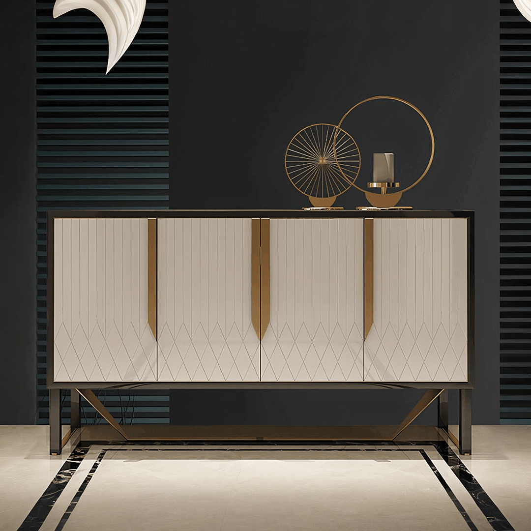 S912 Sideboard, Khaki & Gold - Miola