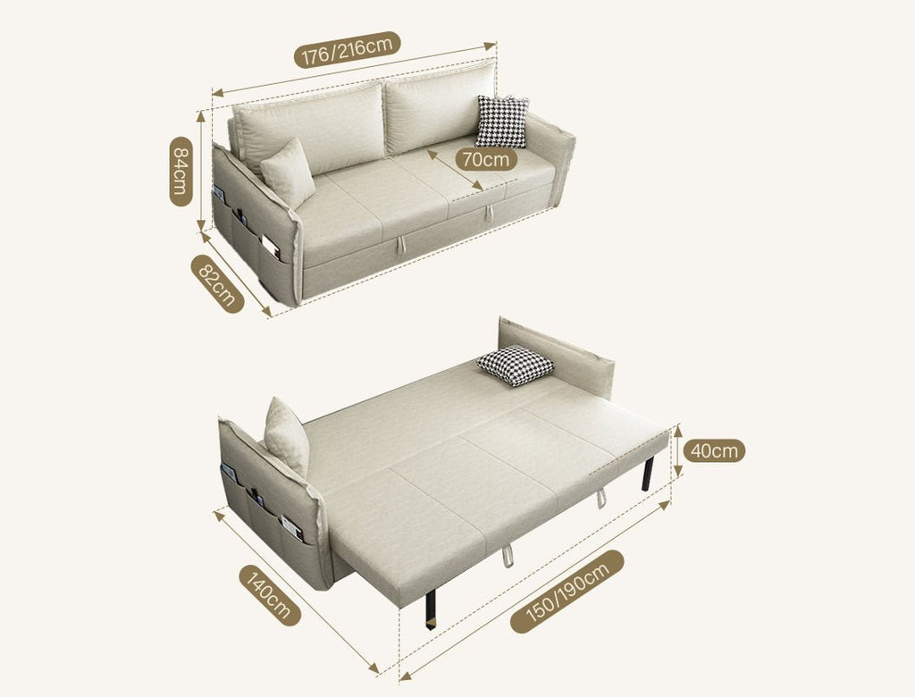 SB172 Two Seater Sofa Bed - Miola