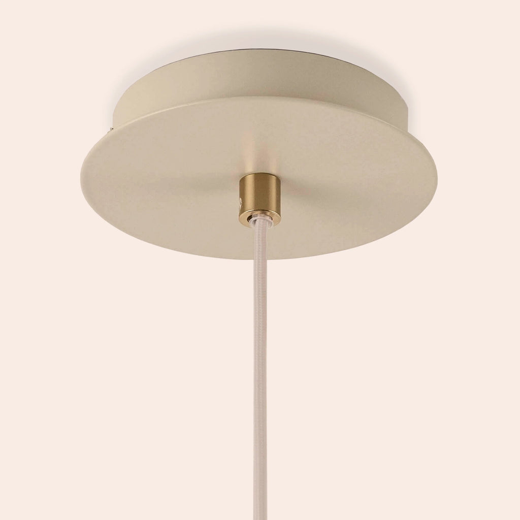 Sand grey cone pendant ceiling light - Miola