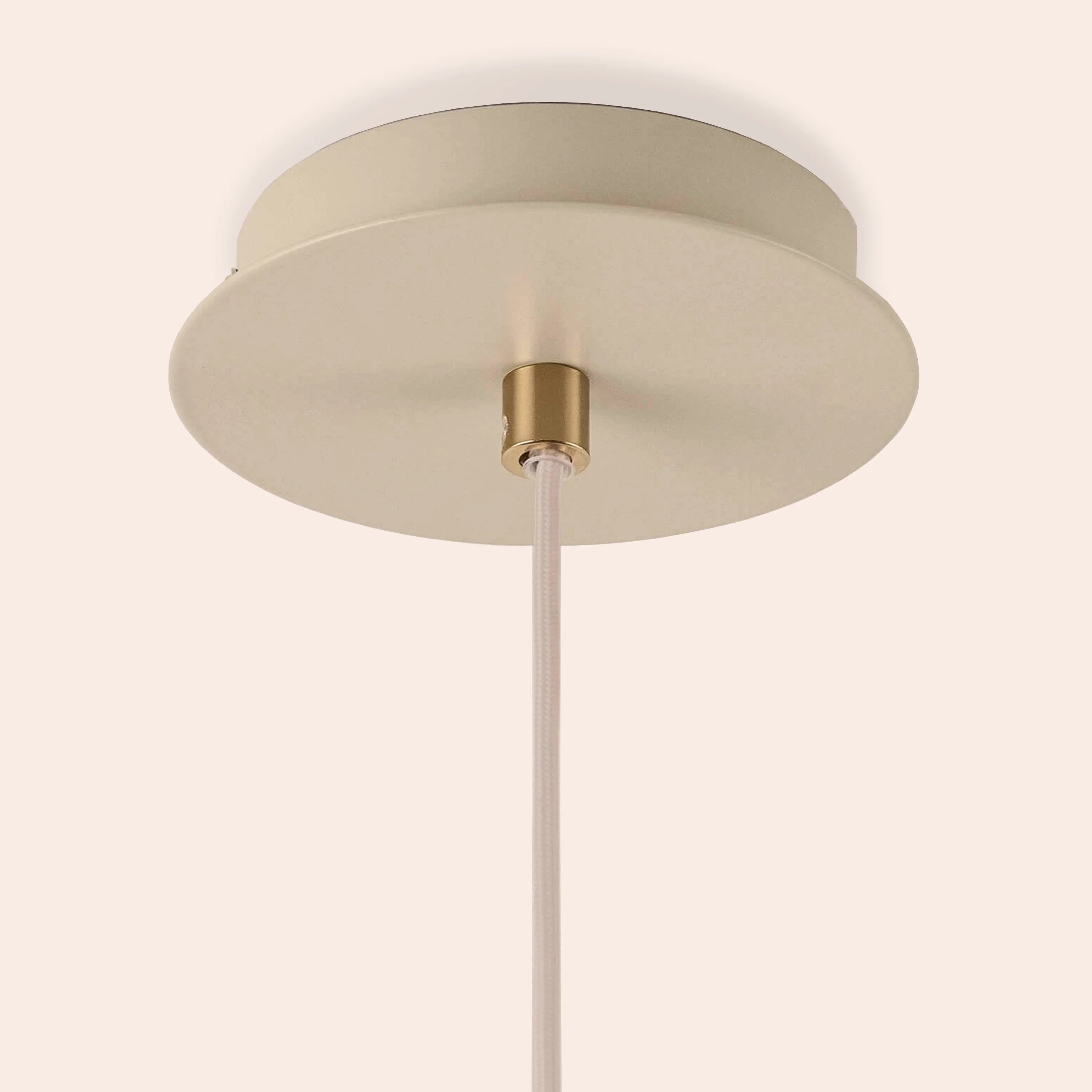Sand grey cone pendant ceiling light - Miola