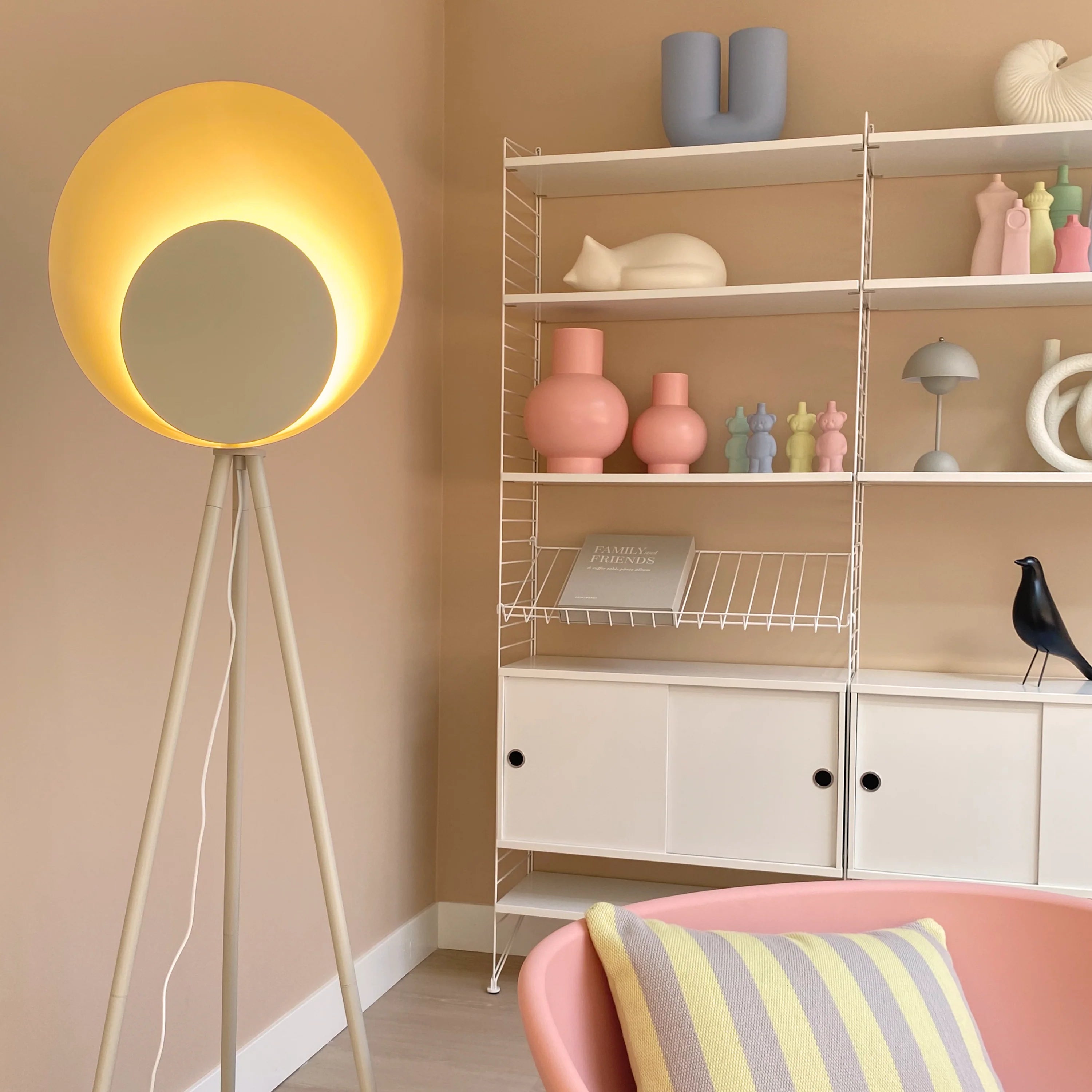 Yolk Yellow Diffuser Floor Lamp - Miola