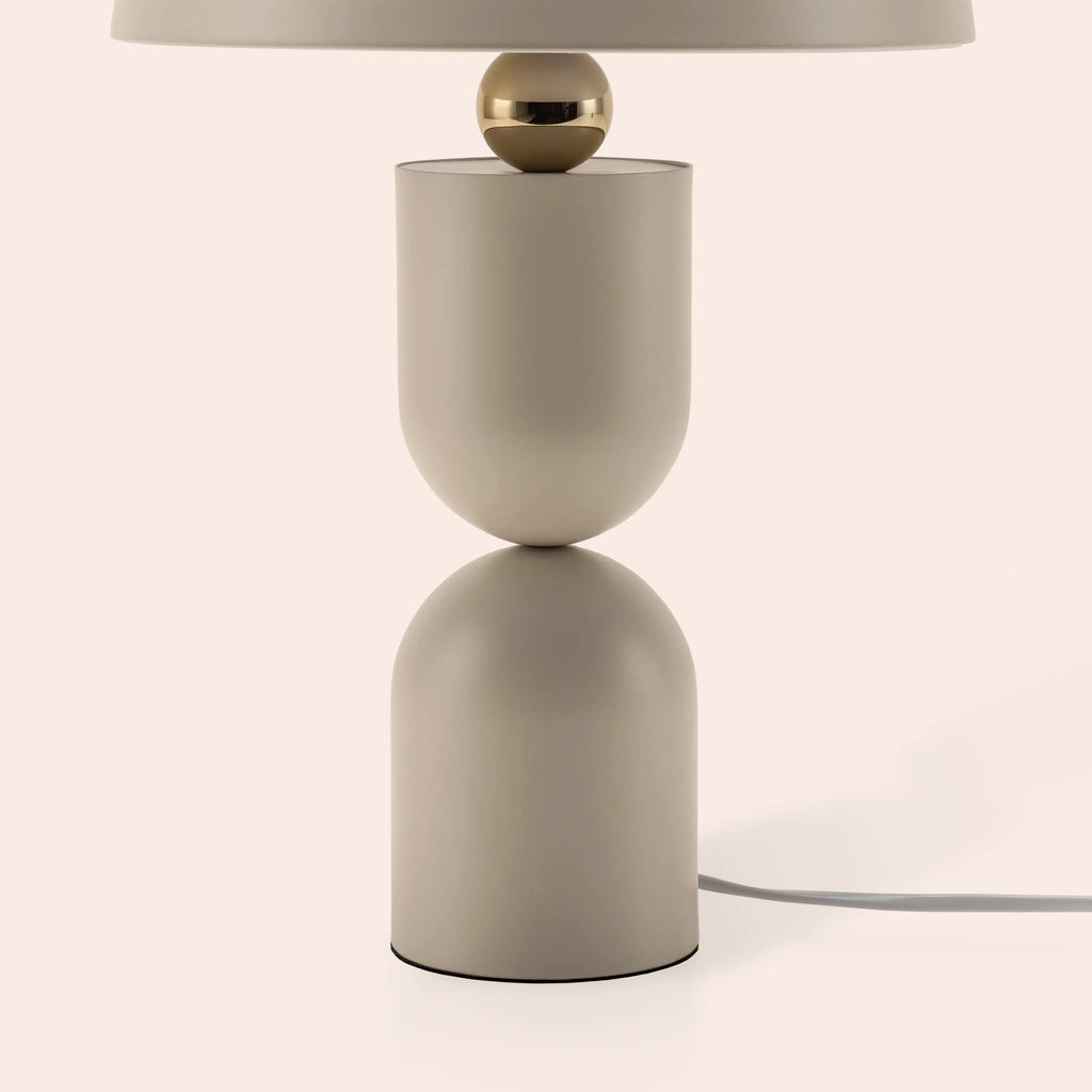 Sand Grey Dome Mushroom Table Lamp - Miola