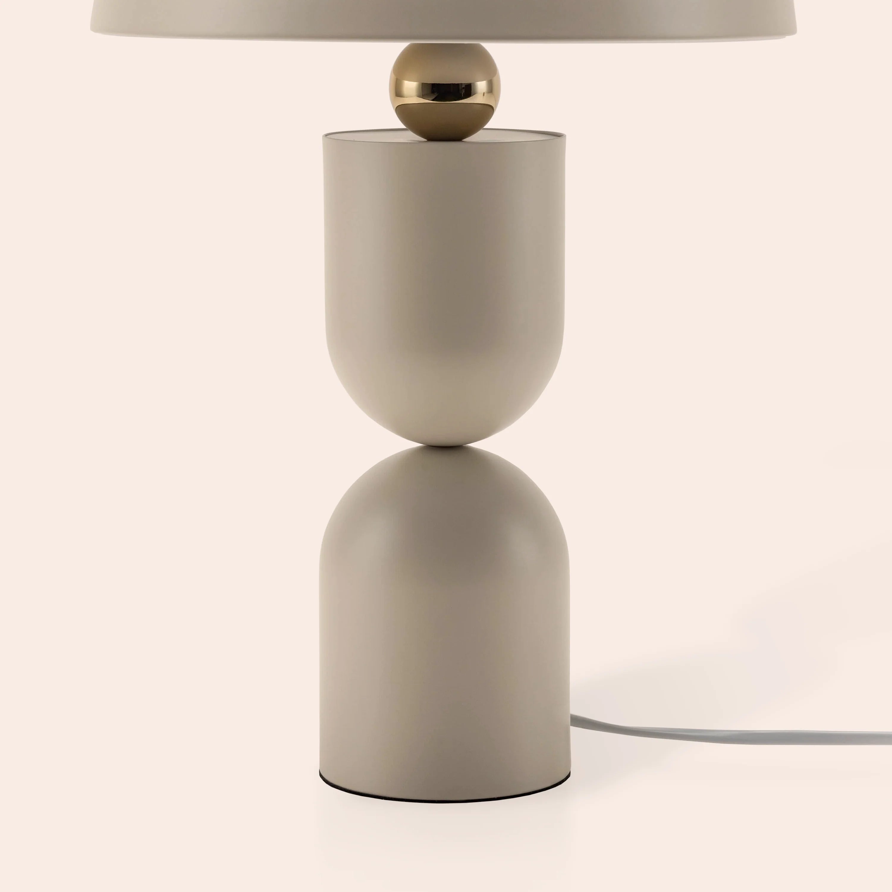 Sand Grey Dome Mushroom Table Lamp - Miola