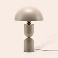 Sand Grey Dome Mushroom Table Lamp - Miola