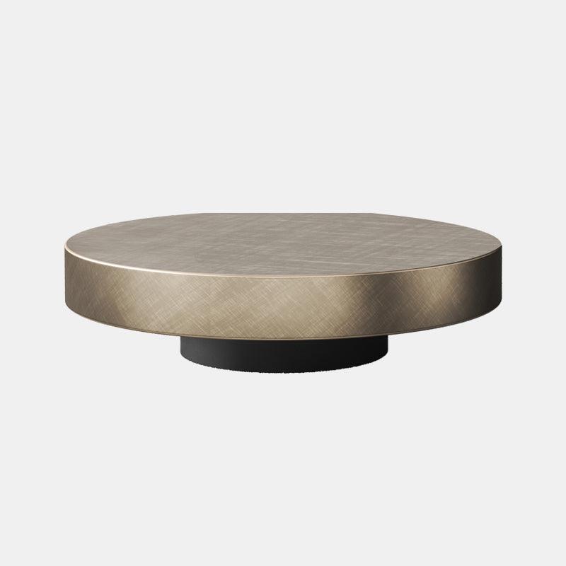 Gold Nesting Coffee Table, With Black Side Table - Miola