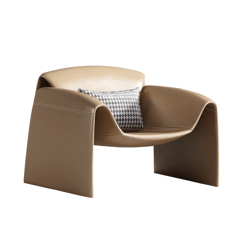 U Shape Armchair, Leather - Miola