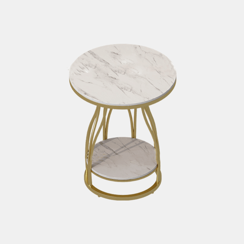 Amos Side Table, Gold Base - Miola