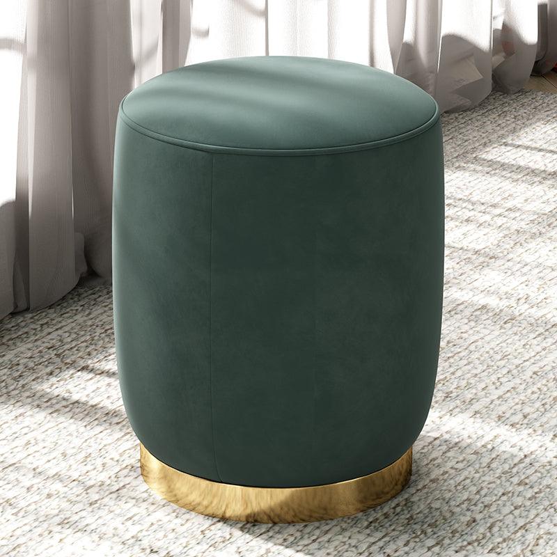 N89 Round Stool, Leather/ Velvet - Miola