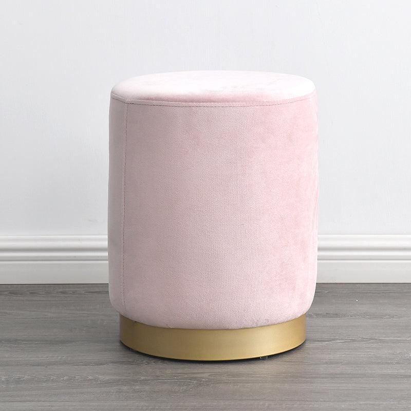 N89 Round Stool, Leather/ Velvet - Miola
