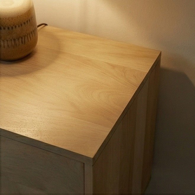 Minimalist Mango Wood Oslo Bedside Table - Miola