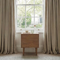 Scandinavian Light Walnut Oslo Bedside Table - Miola