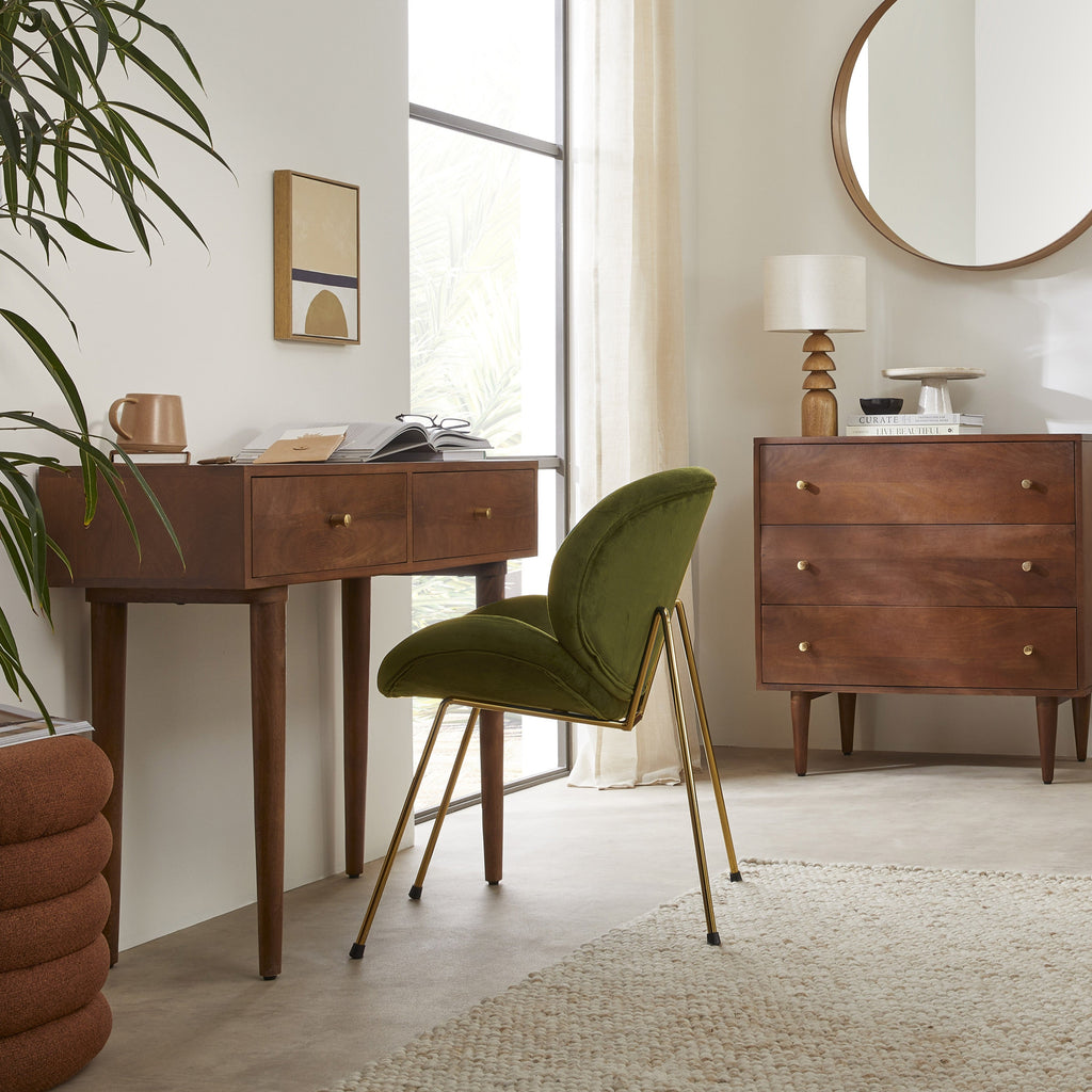 Scandinavian Walnut Oslo Console, Dressing Table, and Desk - Miola