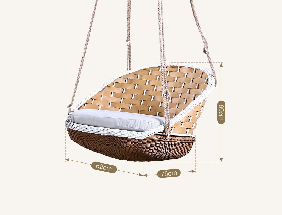 SU121 Swing Hanging Armchair, Outdoor Furniture, Rattan - Miola