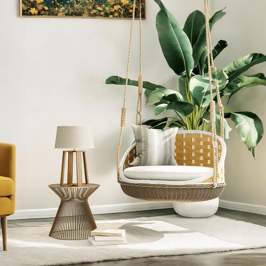 SU121 Swing Hanging Armchair, Outdoor Furniture, Rattan - Miola