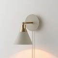 Sand Grey Cone Plug-In Wall Light - Miola
