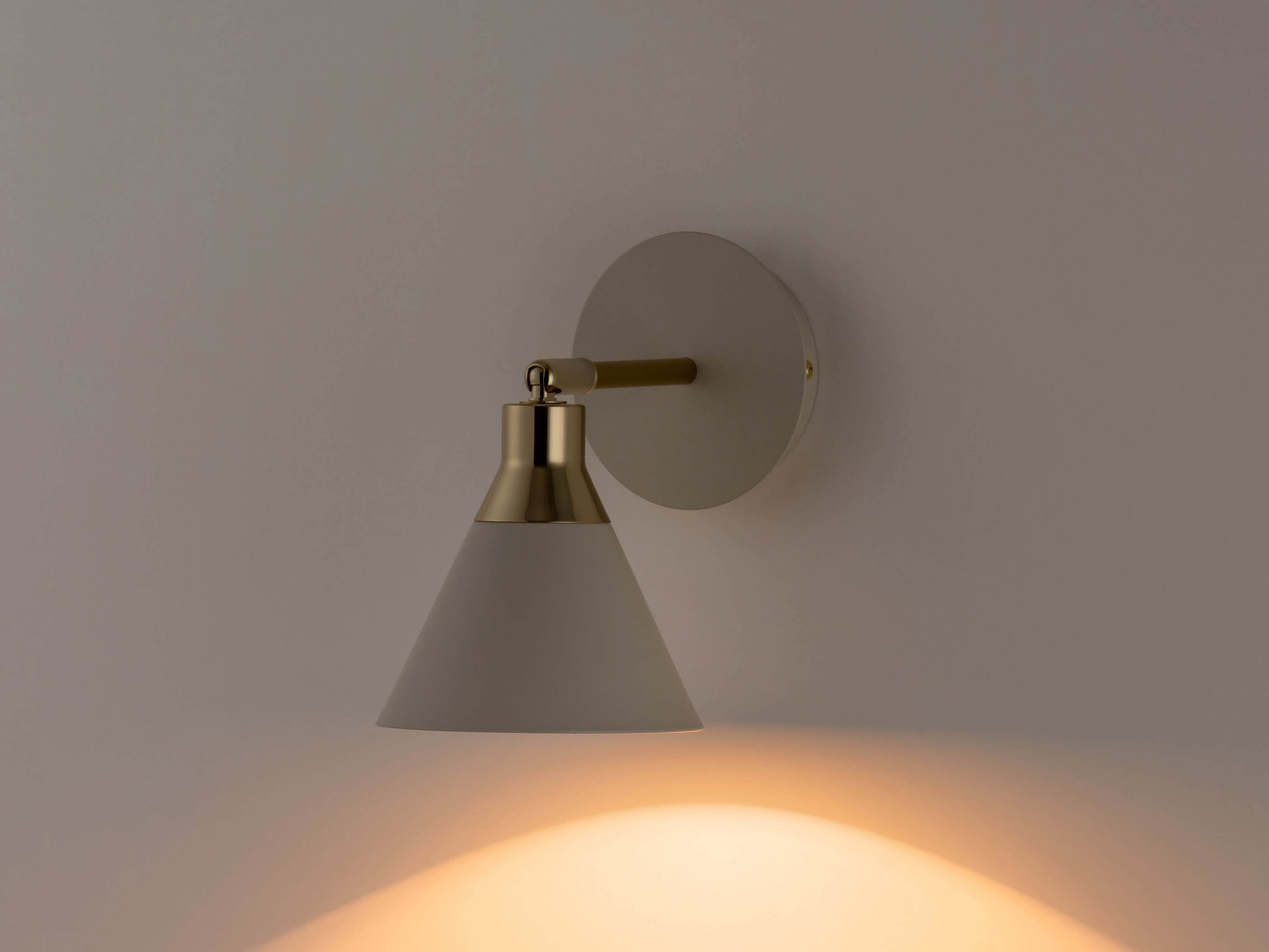 Sand Grey Cone Wall Light - Miola