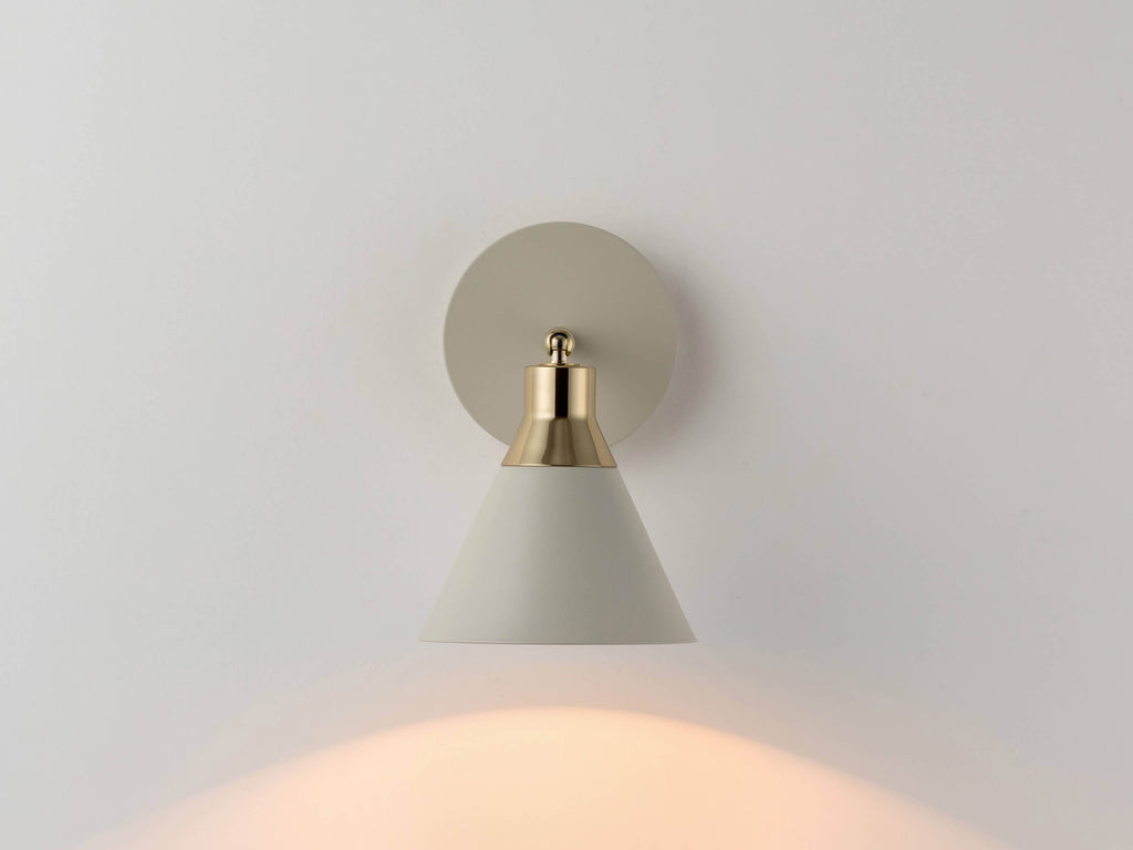 Sand Grey Cone Wall Light - Miola