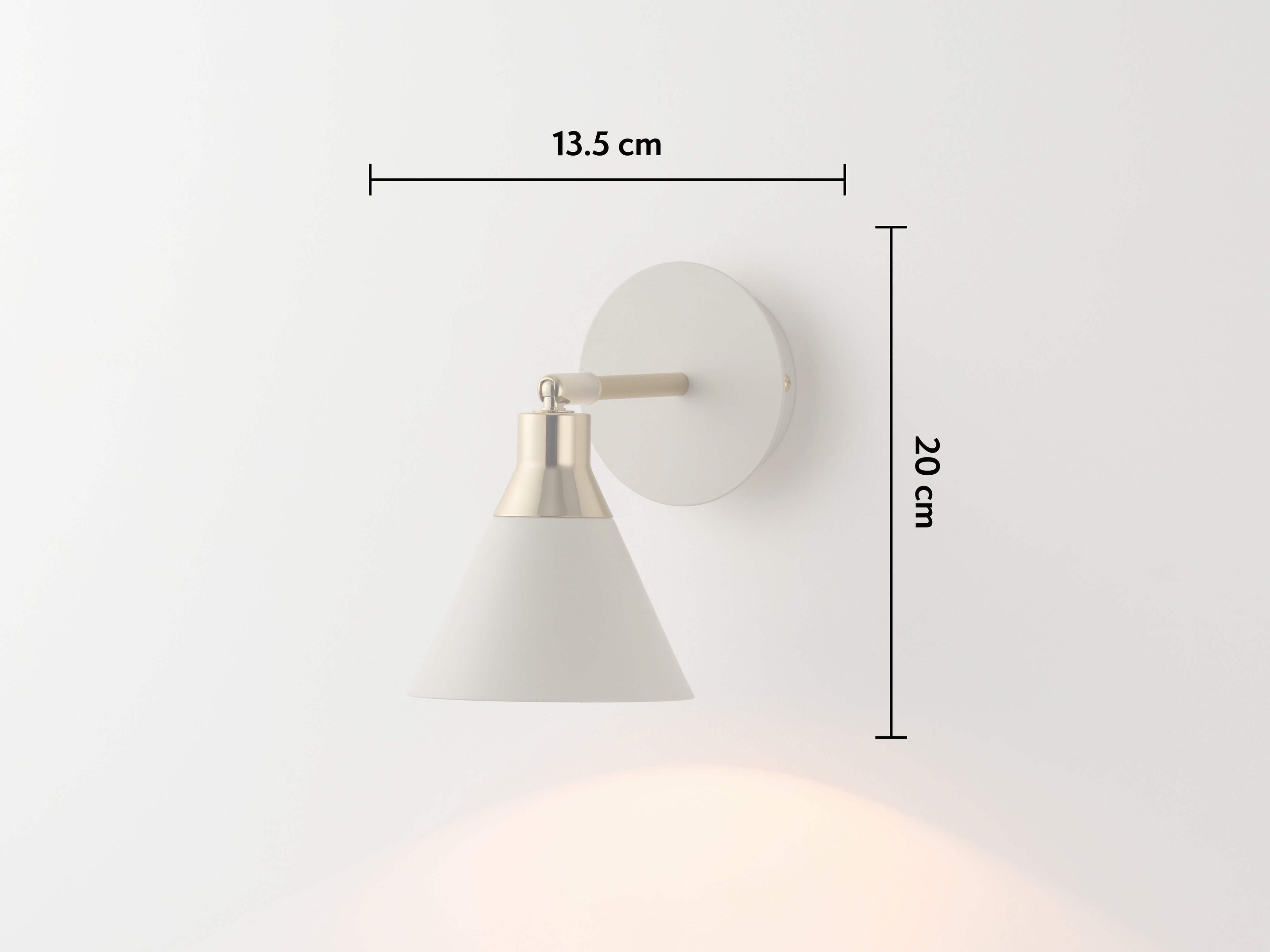 Sand Grey Cone Wall Light - Miola