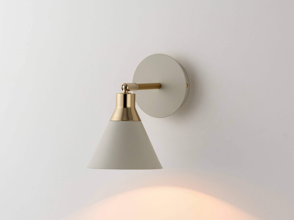 Sand Grey Cone Wall Light - Miola